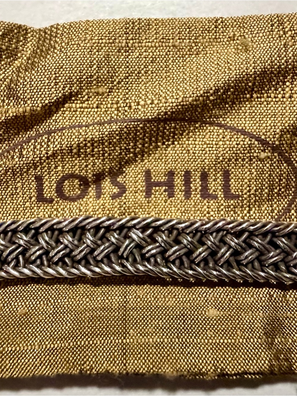 Lois Hill Textile Weave bracelet (6mm) - 8.5” long